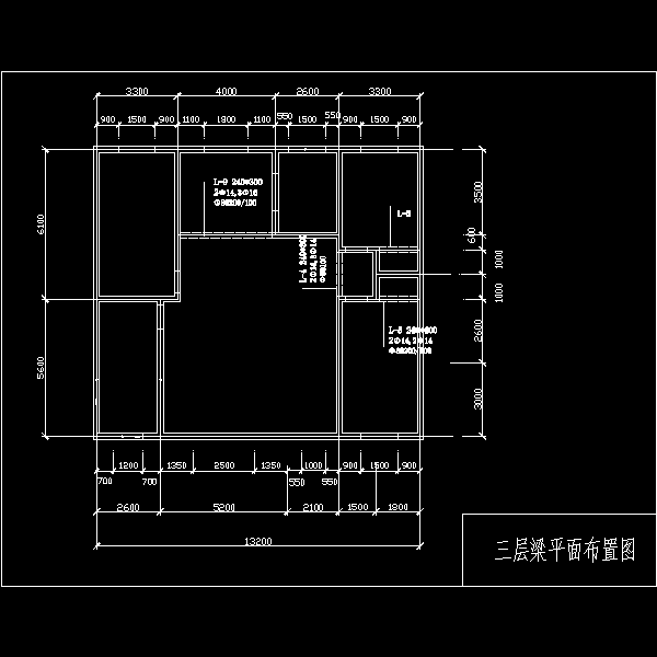 民居3层房结构设计CAD图纸 - 5