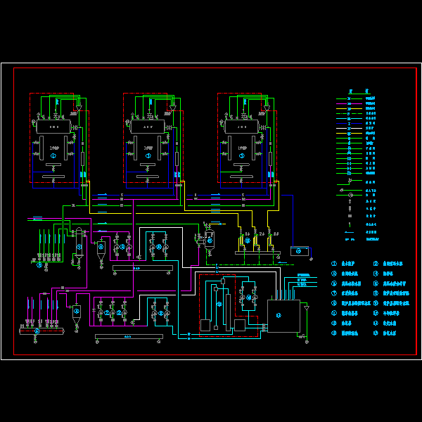 锅炉房系统CAD图纸 - 1