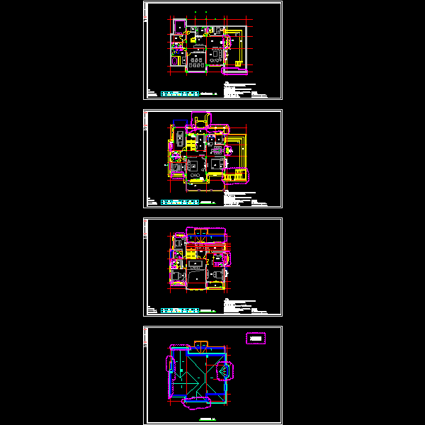 c户型施工图平面及屋顶091216.dwg