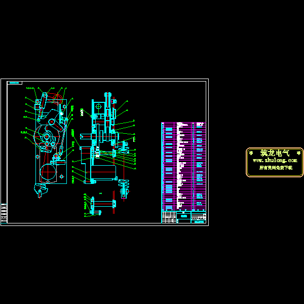 常用开关和柜体CAD大样图 - 2