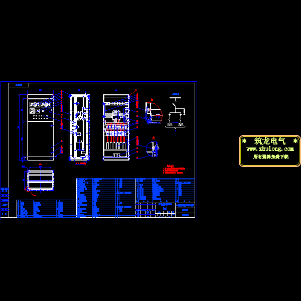 常用开关和柜体CAD大样图 - 4