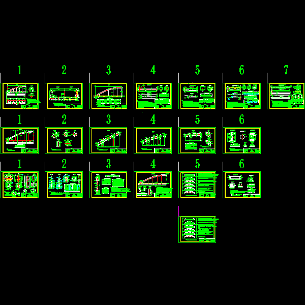 60米跨径系杆拱桥CAD施工方案图纸及计算书（25张） - 1