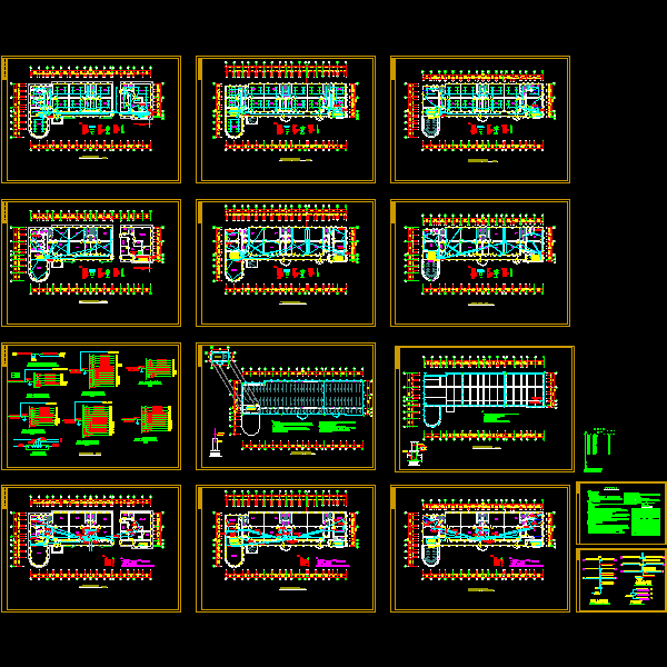 多层幼儿园强弱电CAD施工图纸 - 1
