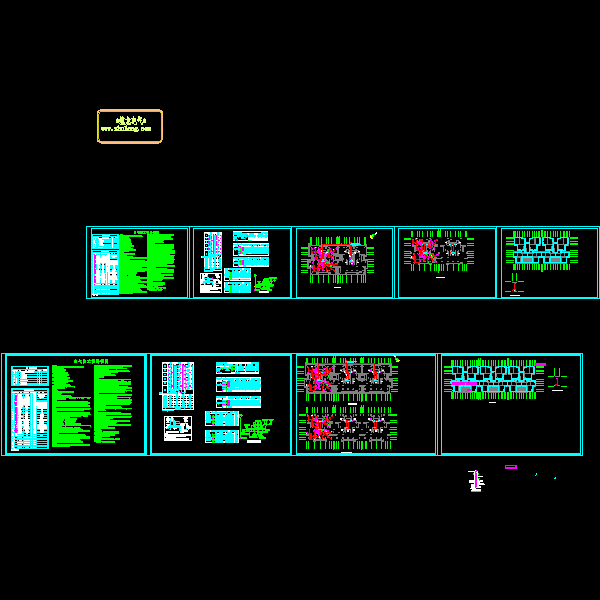 6层住宅楼电气CAD施工图纸10张 - 1