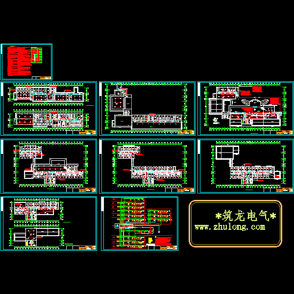 3层酒店电气消防系统CAD施工图纸() - 1