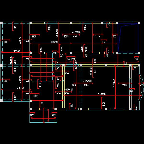 别墅建筑结构CAD施工图纸及PKPM计算模型 - 5