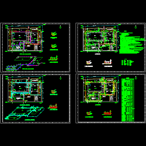 厂区室外综合管线规划设计CAD图纸，含说明 - 1