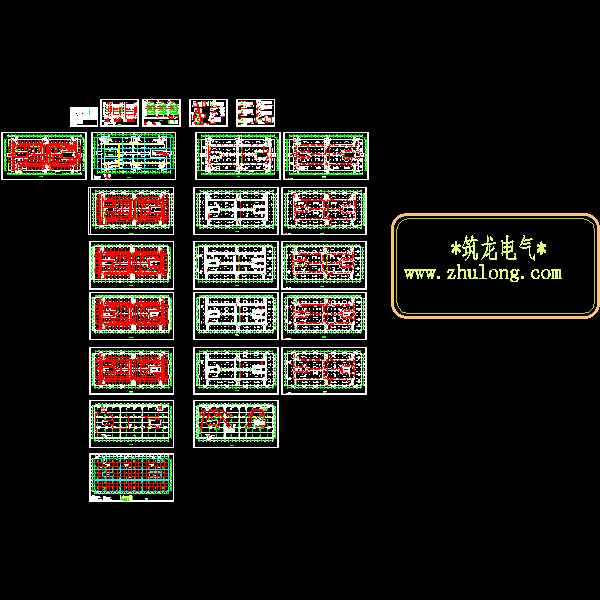 5层商业建筑电气CAD施工图纸(动力系统) - 1