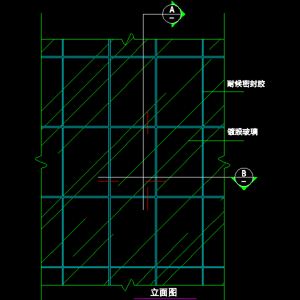 吊挂式玻璃幕墙构造及细部设计详细图纸CAD图纸集 - 3