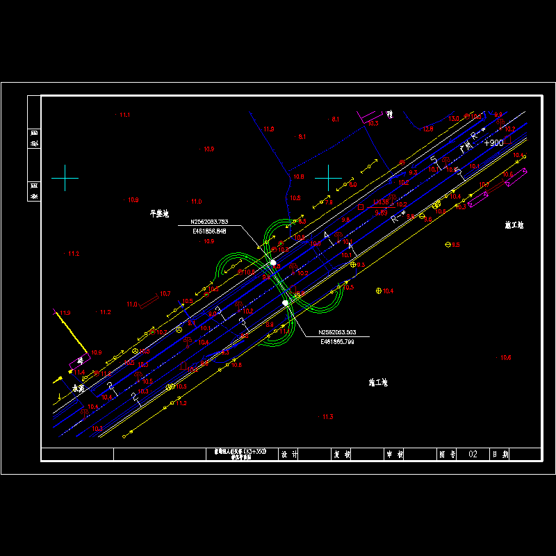 k3+350桥位平面图.dwg