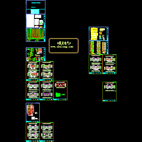 17层住宅楼电气CAD施工图纸(钢筋混凝土结构) - 1
