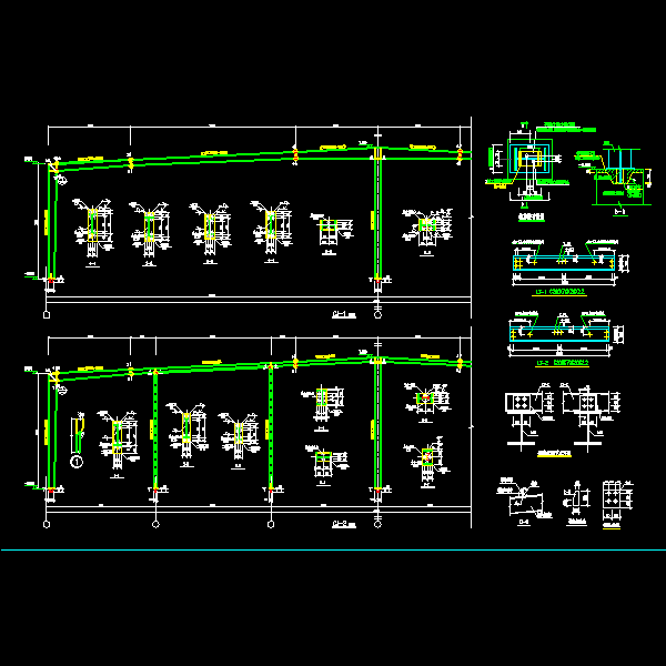 刚架构造详细设计CAD图纸 - 1