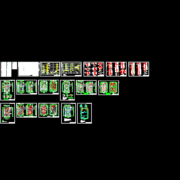 部队5层医院电气CAD施工图纸(钢筋混凝土结构) - 1