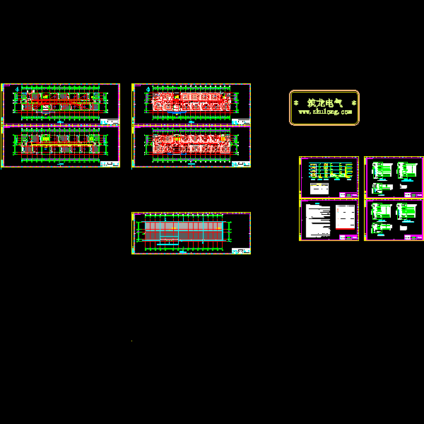 4层教学楼电气CAD施工图纸(框架结构) - 1