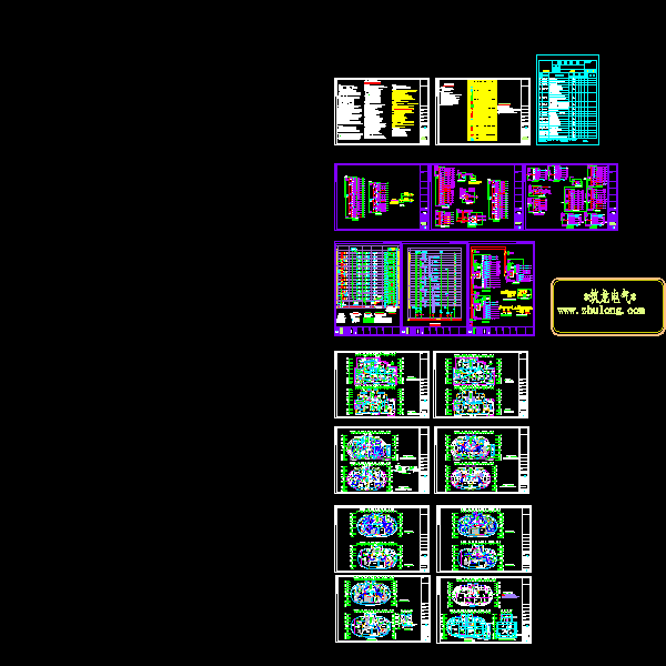 28层住宅楼电气CAD施工图纸(钢筋混凝土结构)() - 1