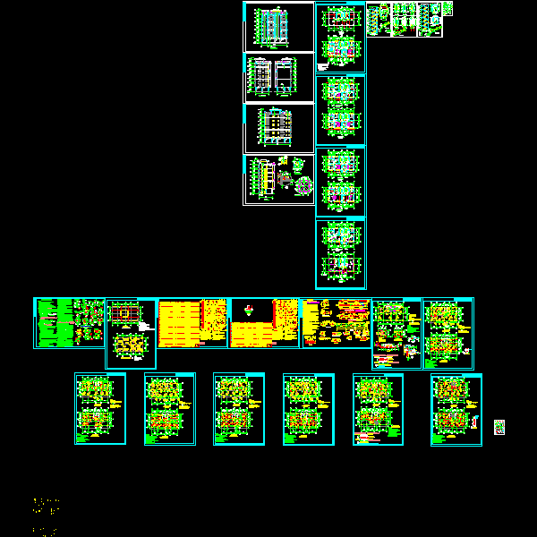 7层框架住宅建筑结构CAD施工图纸 - 1