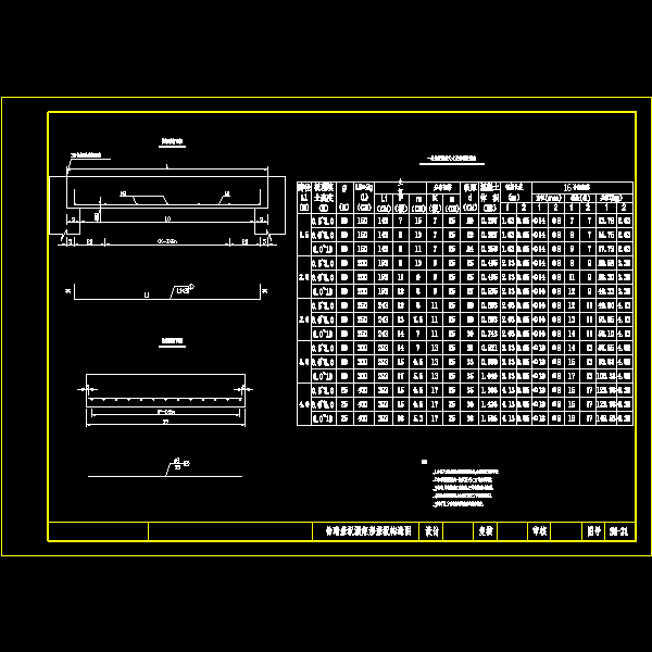 铪暗盖板涵矩形盖板构造节点详细CAD图纸设计 - 1
