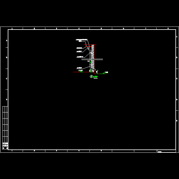 水落管节点构造详细设计CAD图纸 - 1