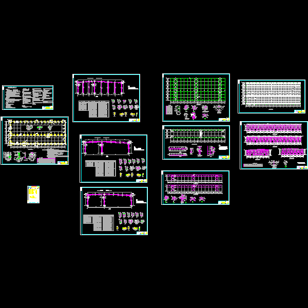 钢结构门式刚架建筑结构全套施工图1.dwg