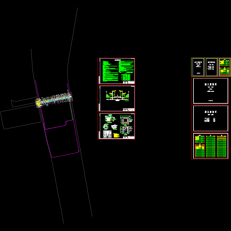 城市支路工程照明设计套CAD图纸（9张） - 1