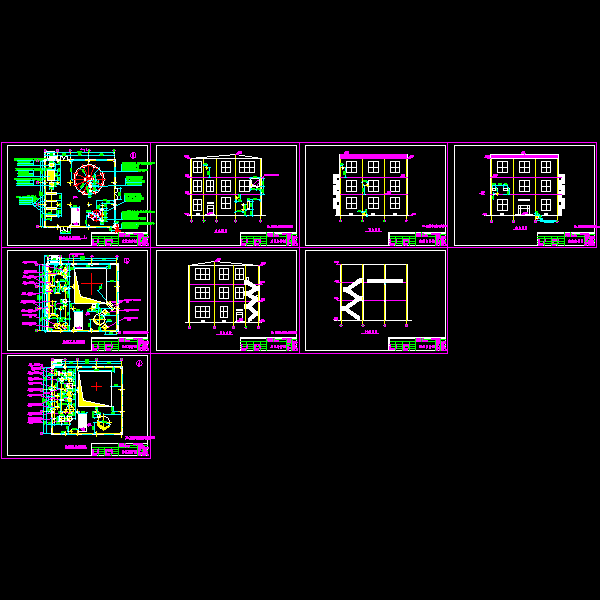 700T/D浸出车间建筑结构CAD施工大样图 - 1