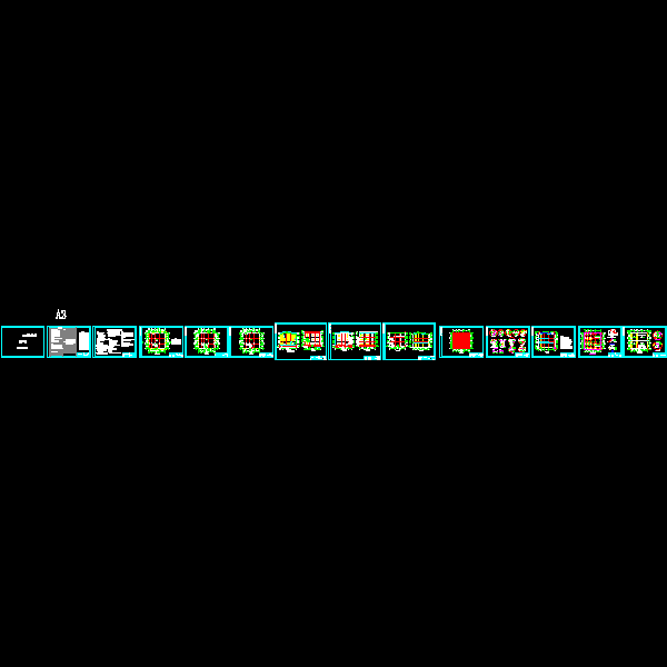 700T/D浸出车间建筑结构CAD施工大样图 - 3