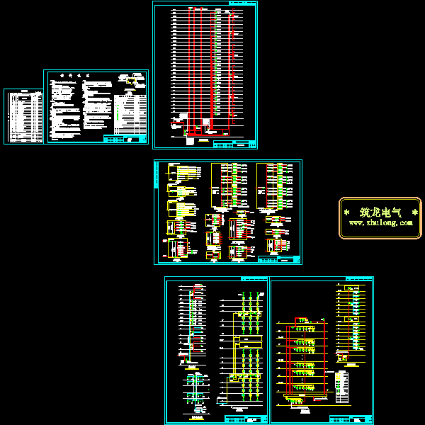 30层住宅楼电气CAD施工图纸(火灾自动报警系统) - 4