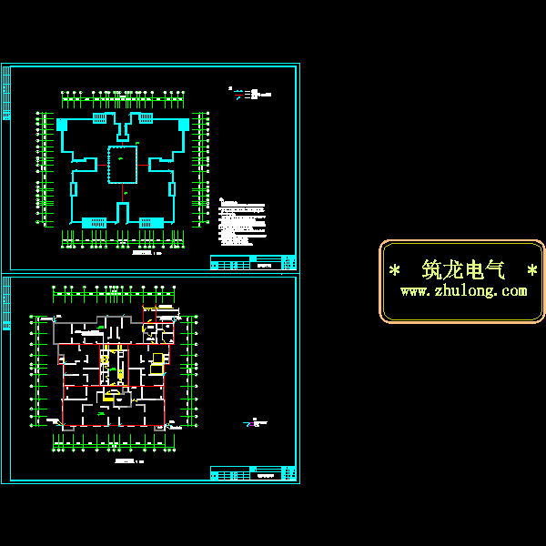 30层住宅楼电气CAD施工图纸(火灾自动报警系统) - 5