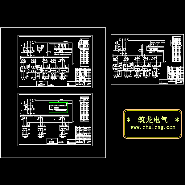 无功补偿柜二次原理CAD图纸 - 1