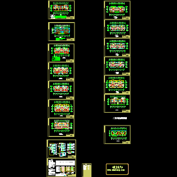 6层小区住宅楼电气CAD施工图纸() - 1