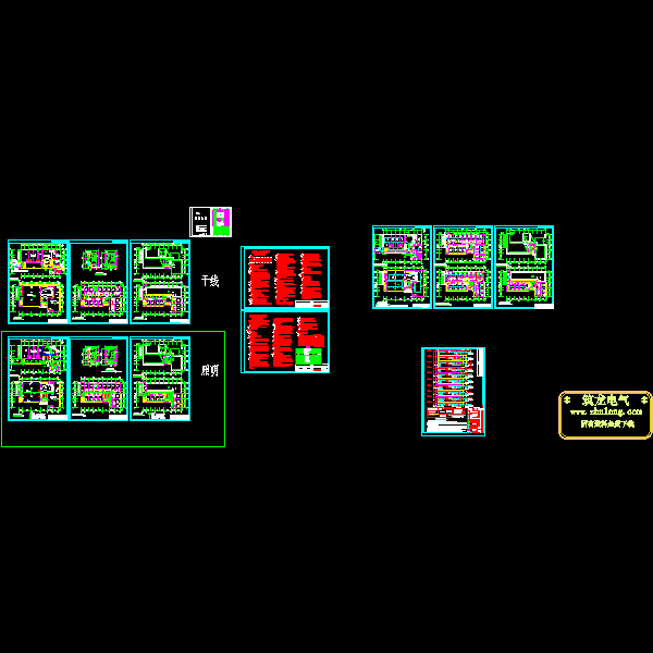 9层宾馆电气设计CAD施工图纸 - 1