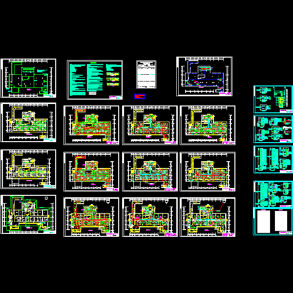 3层传染病医院电气CAD施工图纸(等电位接地系统) - 1