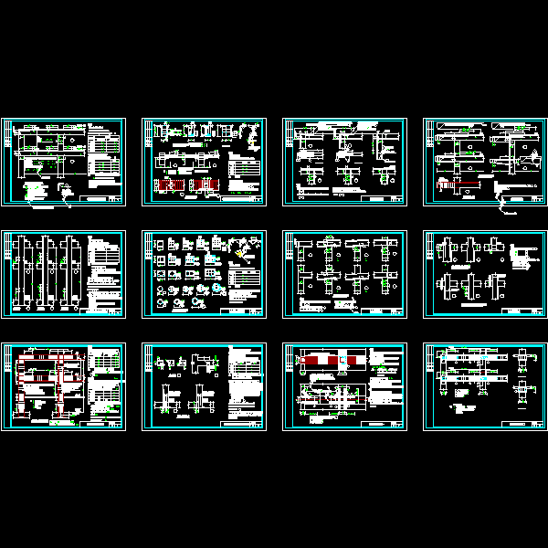 框架结构构造详细设计CAD图纸 - 1