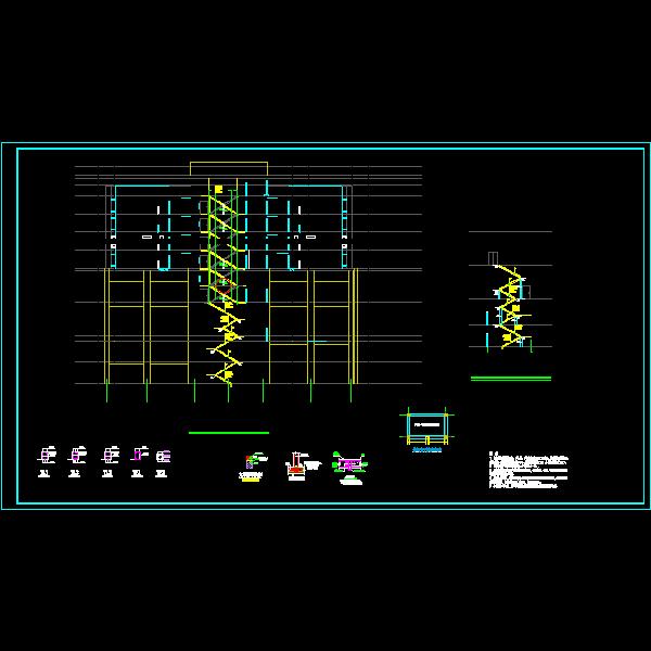 高层结构楼梯节点构造CAD详图纸 - 1