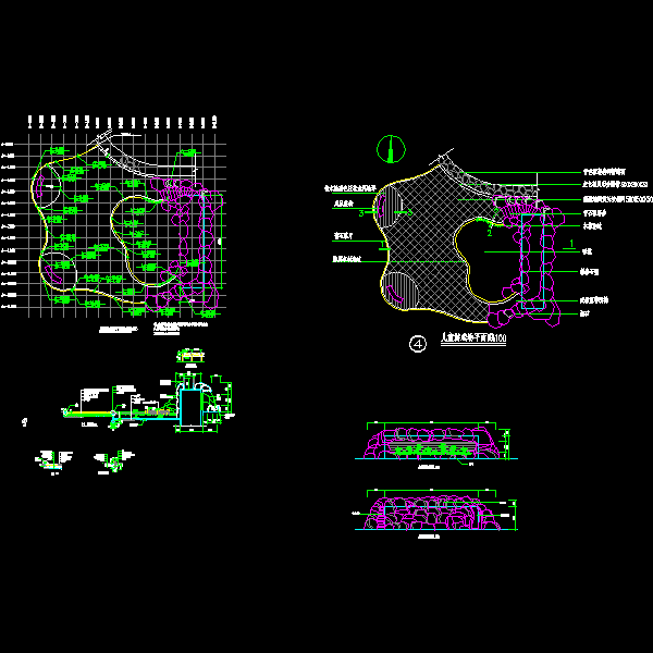 儿童游戏场节点CAD详图（4页图纸） - 1
