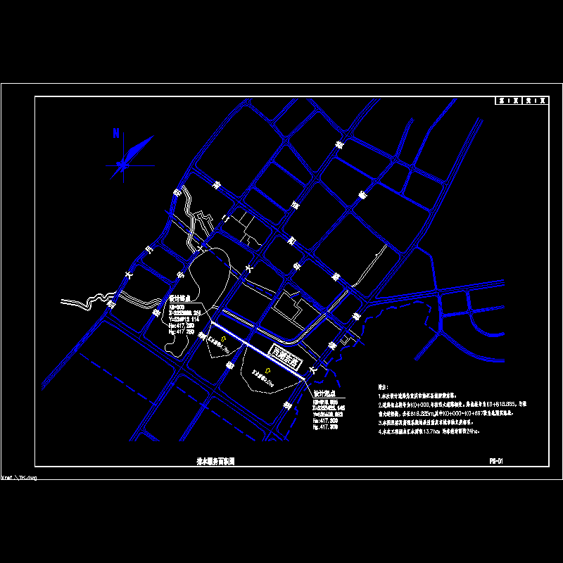 01道路 区域位置图.dwg