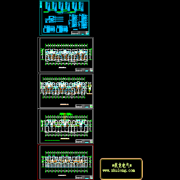 7层住宅楼电气CAD施工图纸 - 1