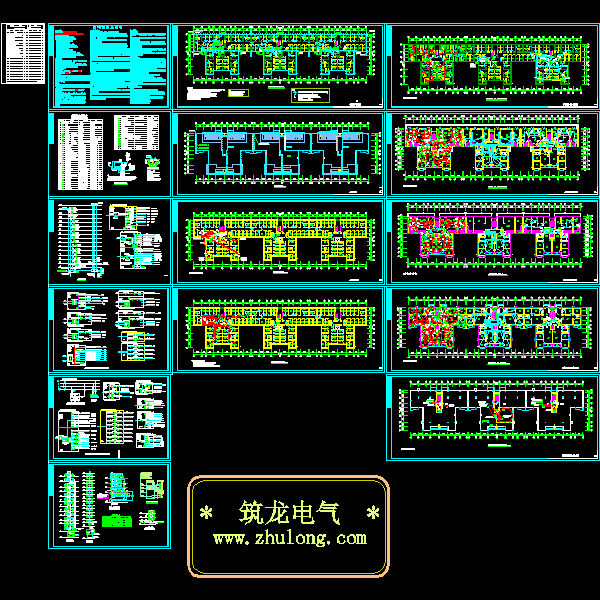 小区15层住宅楼电气CAD施工图纸(消防联动控制系统) - 1