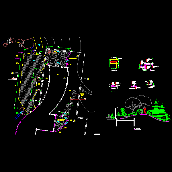 木平面台及屋顶花园设计CAD图纸详图 - 1