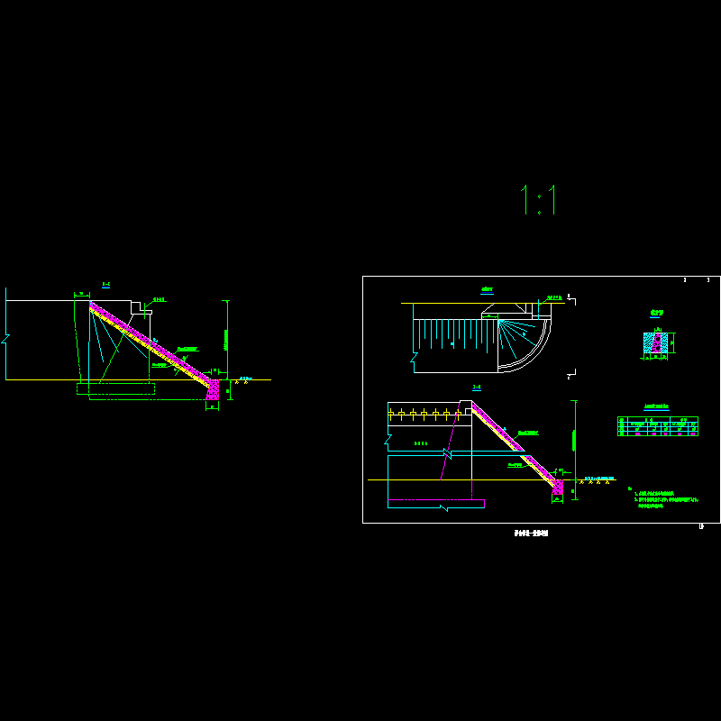 空心板桥台锥坡一般构造节点CAD详图纸设计 - 1