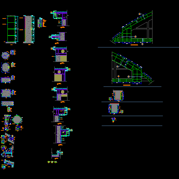铝单板外墙CAD节点图纸集(女儿墙) - 1