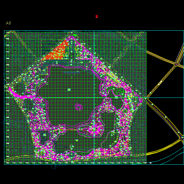 公园湖区景观CAD总图纸设计 - 1