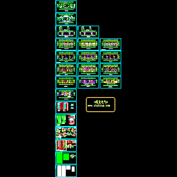 小区18层住宅楼完整电气CAD施工图纸(钢筋混凝土结构)(TN-S) - 1