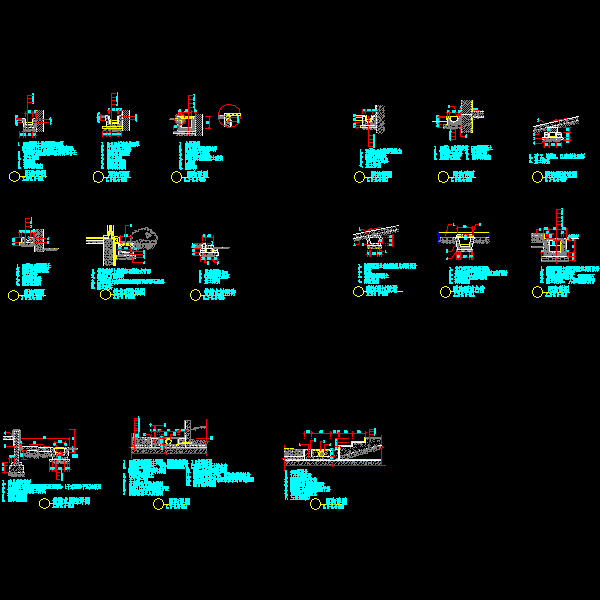 建筑工程节点详细设计CAD图纸之室外部分 - 4