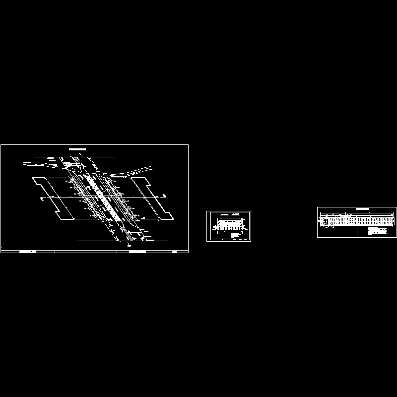 至高速公路至段跨线桥现浇箱梁支架布置示意CAD图纸 - 1