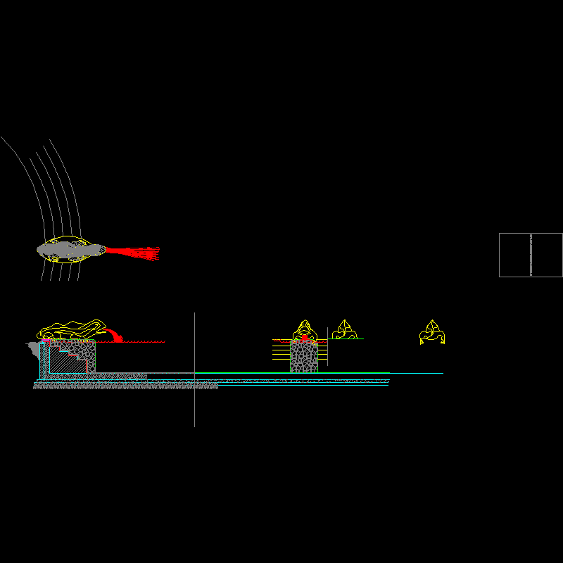 池边喷水小品.dwg