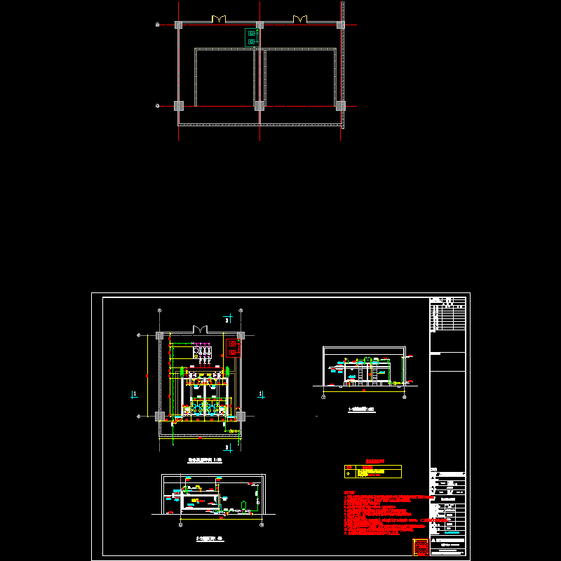 给水泵房_中水泵房详施工大样图CAD版本 - 1