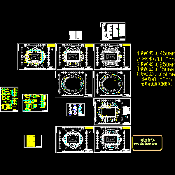 3层体育馆电气CAD施工大样图(消防联动控制系统) - 1