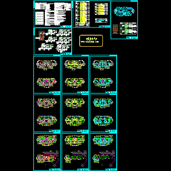 6层住宅楼电气CAD施工图纸 - 1