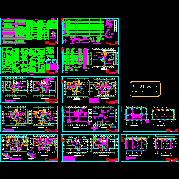 18层住宅楼电气CAD施工图纸 - 1
